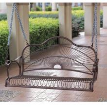 International Caravan Sun Ray Iron Porch Swing - Bronze - 3484