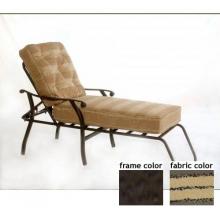 Sterling Aluminum Deep Seating Chaise Lounge With Terra Frame And F0928 Fabric
