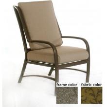 Ellington Aluminum Deep Seating Dining Chair With Scavo Bronze Frame And B0825 Fabric