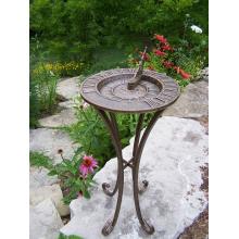Oakland Living Feather Sun God Sun Dial - Antique Bronze