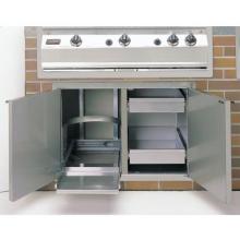 Fire Magic Legacy Stainless Double Doors W/ Dual Drawer & Tank Holder