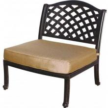Darlee Nassau Cast Aluminum Sectional Center Chair With Cushions