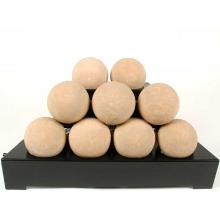 Rasmussen 20 Inch Beige ALTERNA Vent Free Natural Gas FireBalls With Black Chassis And Variable Flame Remote