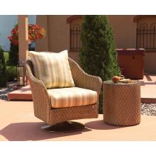 Lloyd Flanders Rio Lloyd Loom Wicker Outdoor Patio Lounge Set - Bamboo Finish - 2 Piece Set