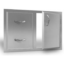 RCS ADC1 - Agape 30 Inch Double Door And Drawer Combo Set