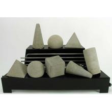 Rasmussen 24 Inch Natural ALTERNA See-Thru Vent Free Propane Gas FireShapes With Black Chassis And Manual Safety Pilot