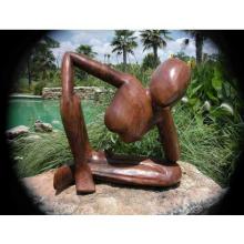 Groovy Stuff Teak Wood Abstract Thinker - WA-061-25