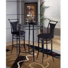 Hillsdale Mix-n-Match 3 Piece Bistro Table Set W/ Cierra Stools - Black - 4596PTBS2BLK