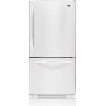 LG Refrigerators 22.4 Cu. Ft. With Pull-Out Freezer Drawer Bottom Freezer Refrigerator, White - LDC22720SW