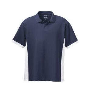 Adidas Mens ClimaCool Pique Colorblock Polo Shirt Large - Navy/White