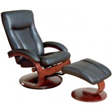 Mac Motion - Recliner Chair With Ottoman Black - 54-LO3-10-101