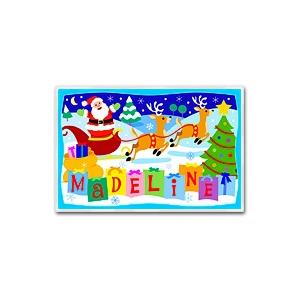Olive Kids Personalized Laminate Placemat - Christmas
