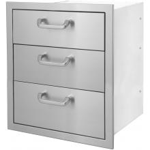 BBQ Guys Kingston Series Triple Access Drawer Side View