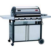 BeefEater Gas Grills Discovery Plus Black 4 Burner Propane Gas Grill On Trolley Cart