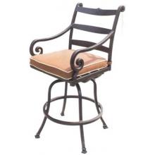 Darlee Laguna Cast Aluminum Bar Stool With Cushions