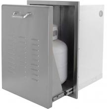 BBQ Guys Kingston Raised Series Roll-Out Propane Tank Storage Bin