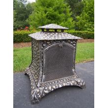 Oakland Living Rock Chimenea - Antique Pewter