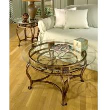 Hillsdale Scottsdale Cocktail Table W/ Glass Top - Brown Rust - 40386OTC