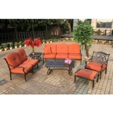 Darlee Laguna Cast Aluminum Patio Lounge Set With Coffee & End Tables
