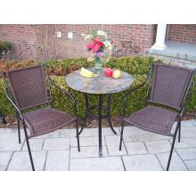 Oakland Living Rust Stone Art 3 Piece Bistro Set