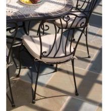 Alfresco Home Swirl Outdoor Side Chair With Cushion - Set Of 2