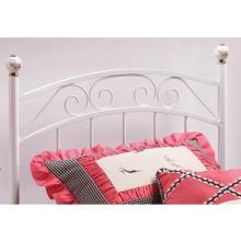 Hillsdale Emily White Metal Headboard With Frame - Full - 1864HFR