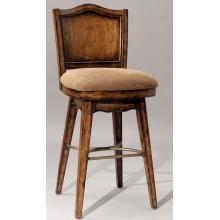 Powell Furniture - Bourbon Street Yorktown Cherry Traditional Swivel Bar Stool 31 Inch Seat Height - 579-729