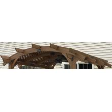 Outdoor GreatRoom Company Lattice Roof For Sonoma 14 X 14 Pergola - Mocha Finish