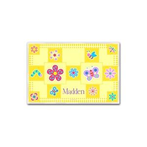 Olive Kids Personalized Laminate Placemat - Flowerland