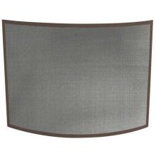 UniFlame 41 Inch Bronze Single Panel Bowed Fireplace Screen