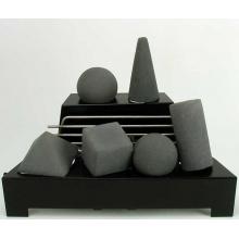 Rasmussen 20 Inch Dark Grey ALTERNA Vent Free Natural Gas FireShapes With Black Chassis And Manual Safety Pilot