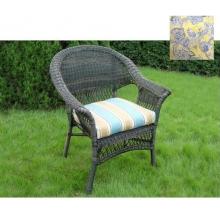North Cape Tufted Single Cushion ONLY (1)- Sausalito Mediterranean