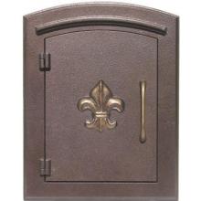 Manchester Antique Copper Column Mailbox Insert (Fleur De Lis)