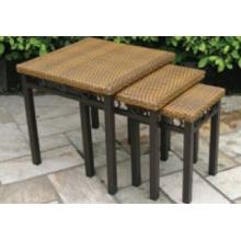 Alfresco Home Everwoven Caramel Nesting Tables - Set Of 3
