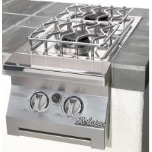 Solaire Cart Mount Double Side Burner For Solaire 30 And 42 Inch Grills - Natural Gas