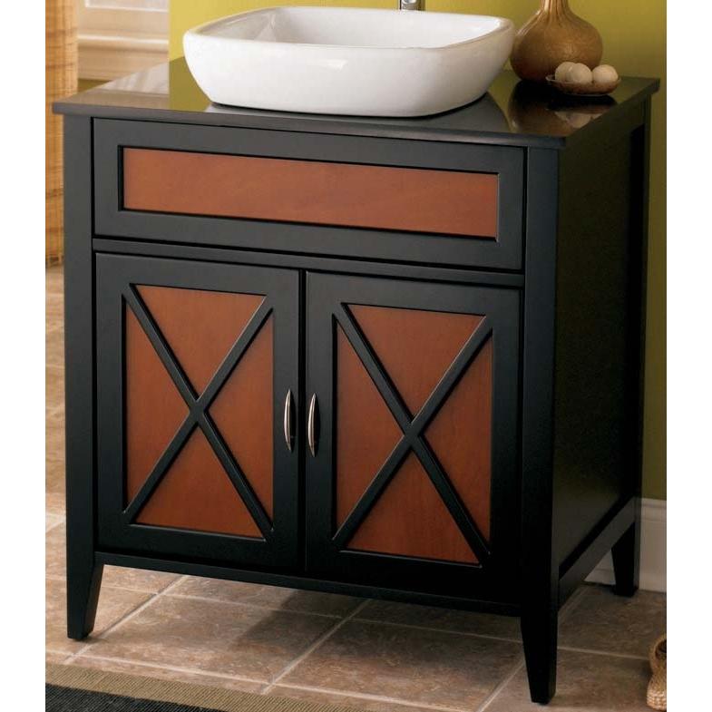 The Decolav Duo Toned Wood Bathroom Vanity Espresso - 5402-ES