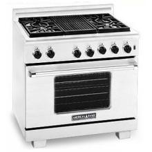 American Range ARR-364GR 36 Inch Natural Gas Range With 4 Burners And Grill - Stainless Steel