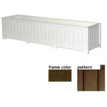 Eagle One Recycled Plastic 48 Inch Catalina Planter Box New England Pattern - Brown