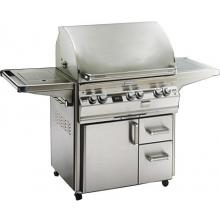 Fire Magic Gas Grills Echelon E660 Propane Gas Grill With Single Side Burner On Cart