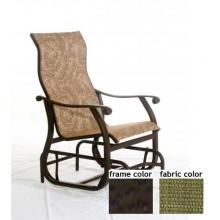 Sterling Aluminum High Back Sling Glider With Terra Frame And B0808 Fabric