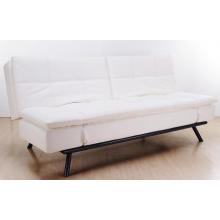 Abbyson Living Alpine Leather Convertible Sofa White AD-100L-W