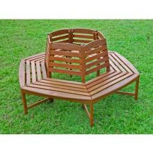 International Caravan Acacia Wood Sectional Tree Trunk Bench - Stain - VF-4143