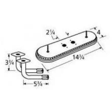 Stainless Steel Oval Twin, Centered, 2.25 Inch Offset Burner 15102-74302