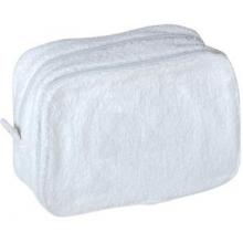 Terry Town Terry Cloth Cosmetic Toiletry Travel Bag - White