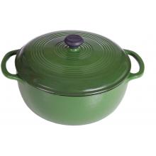 Lodge Dutch Ovens 6 Quart Island Spice Cast Iron Enamel Dutch Oven, Gradated Green - EC6D53