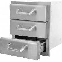 BBQ Guys Kingston Raised Series Triple Access Drawer 