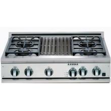 DCS Cooktops Professional 36 Inch Propane Gas Cooktop With Grill By Fisher Paykel - CP-364GL
