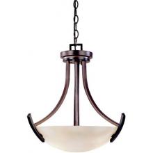 World Imports Beyond Modern Collection Hanging Globe Light Fixture In Brushed Nickel Finish - 3 Bulbs - 61517-37