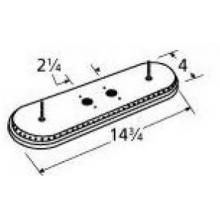 Stainless Steel Oval Twin, Centered, 2.25 Inch Offset Burner Head 15102