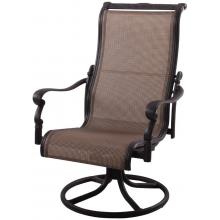 Darlee Monterey Cast Aluminum Sling Outdoor Patio Swivel Rocker Chair - Antique Bronze